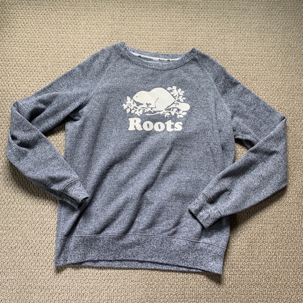 Crew neck Roots Salt & Pepper Sweatshirt